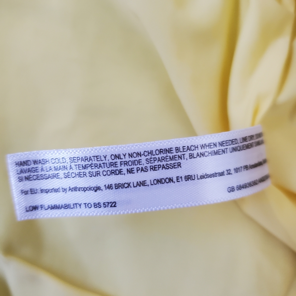 Anthropologie plus printed high waist bikini bottoms, 3X, yellow - Picture 8 of 8